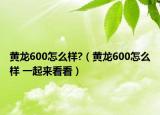 黃龍600怎么樣?（黃龍600怎么樣 一起來(lái)看看）