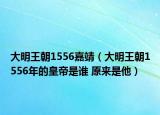 大明王朝1556嘉靖（大明王朝1556年的皇帝是誰 原來是他）