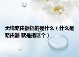 無線路由器指的是什么（什么是路由器 就是指這個(gè)）