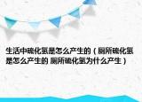 生活中硫化氫是怎么產(chǎn)生的（廁所硫化氫是怎么產(chǎn)生的 廁所硫化氫為什么產(chǎn)生）