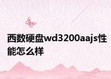 西數(shù)硬盤wd3200aajs性能怎么樣