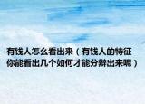 有錢人怎么看出來（有錢人的特征 你能看出幾個(gè)如何才能分辯出來呢）