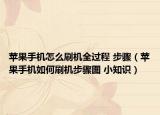 蘋果手機(jī)怎么刷機(jī)全過程 步驟（蘋果手機(jī)如何刷機(jī)步驟圖 小知識(shí)）