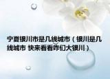 寧夏銀川市是幾線城市（銀川是幾線城市 快來看看咋們大銀川）