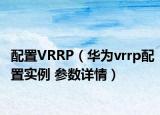 配置VRRP（華為vrrp配置實(shí)例 參數(shù)詳情）