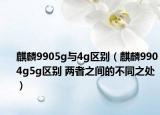 麒麟9905g與4g區(qū)別（麒麟9904g5g區(qū)別 兩者之間的不同之處）