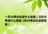 一月16號(hào)出生是什么星座（1月16號(hào)是什么星座 1月16號(hào)出生是摩羯座）