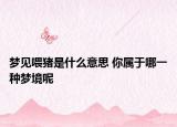 夢(mèng)見(jiàn)喂豬是什么意思 你屬于哪一種夢(mèng)境呢