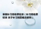 寒假補(bǔ)習(xí)班收費(fèi)標(biāo)準(zhǔn)（補(bǔ)習(xí)班收費(fèi)標(biāo)準(zhǔn) 關(guān)于補(bǔ)習(xí)班的概念解釋）
