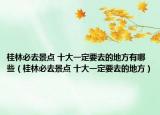 桂林必去景點 十大一定要去的地方有哪些（桂林必去景點 十大一定要去的地方）