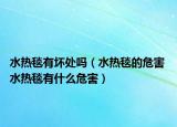 水熱毯有壞處嗎（水熱毯的危害 水熱毯有什么危害）