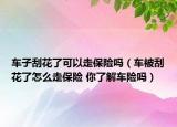 車子刮花了可以走保險(xiǎn)嗎（車被刮花了怎么走保險(xiǎn) 你了解車險(xiǎn)嗎）