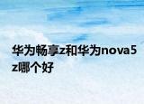 華為暢享z和華為nova5z哪個好