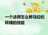 一個(gè)法師怎么教馬拉松妖精的技能