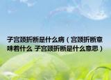 子宮頸折斷是什么?。▽m頸折斷意味著什么 子宮頸折斷是什么意思）