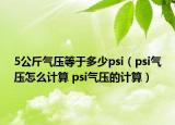 5公斤氣壓等于多少psi（psi氣壓怎么計(jì)算 psi氣壓的計(jì)算）