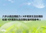 六歲小孩自理能力（6歲男孩生活自理的標(biāo)準(zhǔn) 6歲男孩生活自理標(biāo)準(zhǔn)對(duì)照參考）