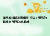 彈弓怎樣瞄準(zhǔn)看哪里 打法（彈弓的瞄準(zhǔn)點(diǎn) 彈弓怎么瞄準(zhǔn)）