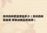 貴州森林覆蓋率是多少（貴州森林覆蓋率 原來這就是覆蓋率）