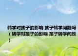 轉(zhuǎn)學(xué)對(duì)孩子的影響 孩子轉(zhuǎn)學(xué)問(wèn)題嗎（轉(zhuǎn)學(xué)對(duì)孩子的影響 孩子轉(zhuǎn)學(xué)問(wèn)題）