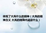 體現(xiàn)了大禹什么的精神（大禹的精神含義 大禹的精神內(nèi)涵是什么）