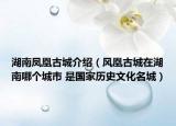 湖南鳳凰古城介紹（風凰古城在湖南哪個城市 是國家歷史文化名城）