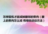 怎樣鍛煉才能減掉腰部的贅肉（腰上的贅肉怎么減 有哪些運動方法）