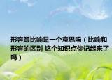 形容跟比喻是一個意思嗎（比喻和形容的區(qū)別 這個知識點你記起來了嗎）