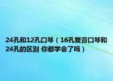 24孔和12孔口琴（16孔復音口琴和24孔的區(qū)別 你都學會了嗎）