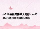m11h主板支持多大內(nèi)存（m11e配幾條內(nèi)存 你會選擇嗎）