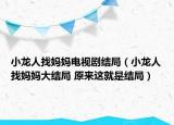 小龍人找媽媽電視劇結(jié)局（小龍人找媽媽大結(jié)局 原來這就是結(jié)局）