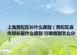 上海普陀區(qū)長(zhǎng)什么級(jí)別（普陀區(qū)宣傳部長(zhǎng)是什么級(jí)別 行政級(jí)別怎么分）