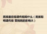 男孩最容易遺傳媽媽什么（男孩聰明遺傳誰(shuí) 受媽媽的影響大）