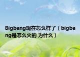 Bigbang現(xiàn)在怎么樣了（bigbang是怎么火的 為什么）