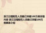 浙江日增陽性人員數(shù)已突破100萬例詳細內(nèi)容 浙江日增陽性人員數(shù)已突破100萬例具體介紹