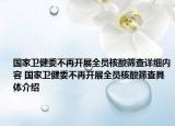 國家衛(wèi)健委不再開展全員核酸篩查詳細(xì)內(nèi)容 國家衛(wèi)健委不再開展全員核酸篩查具體介紹