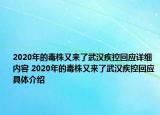 2020年的毒株又來了武漢疾控回應(yīng)詳細(xì)內(nèi)容 2020年的毒株又來了武漢疾控回應(yīng)具體介紹