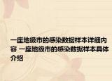 一座地級(jí)市的感染數(shù)據(jù)樣本詳細(xì)內(nèi)容 一座地級(jí)市的感染數(shù)據(jù)樣本具體介紹