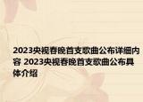 2023央視春晚首支歌曲公布詳細內(nèi)容 2023央視春晚首支歌曲公布具體介紹