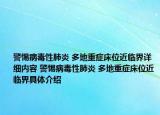 警惕病毒性肺炎 多地重癥床位近臨界詳細內容 警惕病毒性肺炎 多地重癥床位近臨界具體介紹
