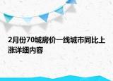 2月份70城房價(jià)一線城市同比上漲詳細(xì)內(nèi)容
