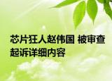芯片狂人趙偉國 被審查起訴詳細內容
