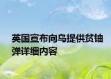 英國(guó)宣布向?yàn)跆峁┴氣檹椩敿?xì)內(nèi)容