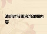 清明時節(jié)雨滂沱詳細內容