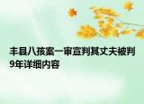 豐縣八孩案一審宣判其丈夫被判9年詳細(xì)內(nèi)容