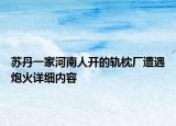 蘇丹一家河南人開的軌枕廠遭遇炮火詳細(xì)內(nèi)容