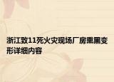 浙江致11死火災(zāi)現(xiàn)場廠房熏黑變形詳細(xì)內(nèi)容