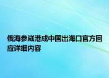 俄海參崴港成中國(guó)出?？诠俜交貞?yīng)詳細(xì)內(nèi)容
