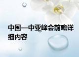 中國—中亞峰會前瞻詳細內(nèi)容