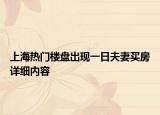 上海熱門樓盤出現(xiàn)一日夫妻買房詳細內(nèi)容